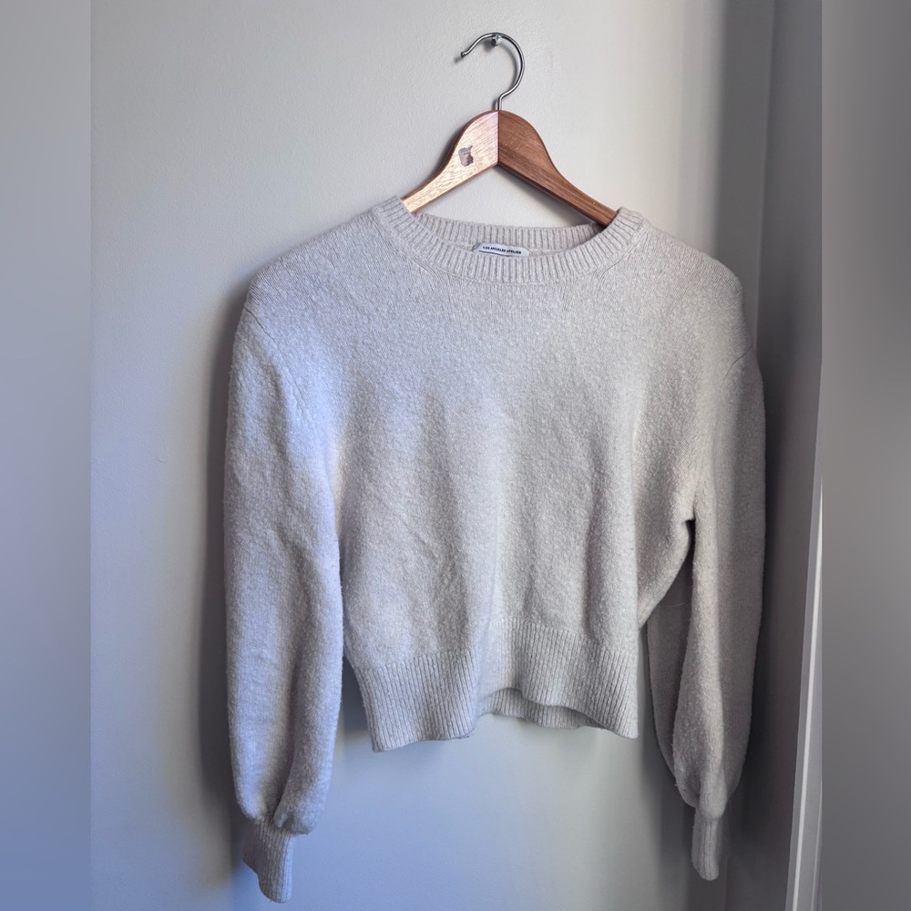 White knit pullover sweater from & Other Stories